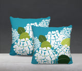 Ilia Floral Reversible Indoor/Outdoor Square Pillow
