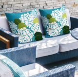 Ilia Floral Reversible Indoor/Outdoor Square Pillow