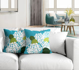 Ilia Floral Reversible Indoor/Outdoor Square Pillow