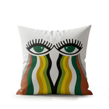 Inaya Microsuede Square Throw Pillow in Multicolor - Size 20x20