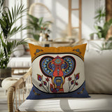 Indra Elephant Reversible Indoor/Outdoor Pillow
