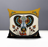 Indra Elephant Reversible Indoor/Outdoor Pillow