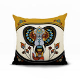 Indra Elephant Reversible Indoor/Outdoor Pillow