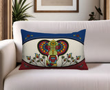 Patriot Elephant Lumbar Indoor/Outdoor Throw Pillow