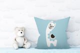 Inkie Reversible Throw Square Pillow
