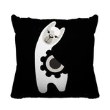 Inkie Reversible Throw Square Pillow