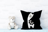 Inkie Reversible Throw Square Pillow