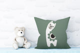 Inkie Reversible Throw Square Pillow