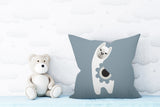 Inkie Reversible Throw Square Pillow
