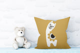 Inkie Reversible Throw Square Pillow