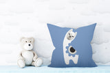 Inkie Reversible Throw Square Pillow