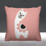 Inkie Reversible Throw Square Pillow