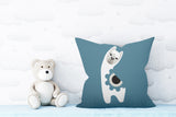 Inkie Reversible Throw Square Pillow