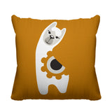 Inkie Reversible Throw Square Pillow
