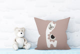 Inkie Reversible Throw Square Pillow