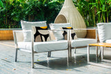 Iona Spun Polyester Square Indoor/Outdoor Throw Pillow