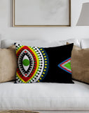 PolyTwill Eye Lumbar Indoor/Outdoor Throw Pillow