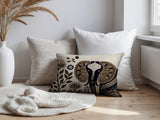 Issa Elephant Reversible Indoor/Outdoor Lumbar Pillow in Beige - Size 25x18