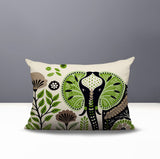 Issa Elephant Reversible Indoor/Outdoor Lumbar Pillow