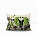 Issa Elephant Reversible Indoor/Outdoor Lumbar Pillow