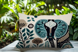 Issa Elephant Reversible Indoor/Outdoor Lumbar Pillow