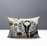 Issa Elephant Reversible Indoor/Outdoor Lumbar Pillow