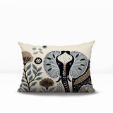 Issa Elephant Reversible Indoor/Outdoor Lumbar Pillow