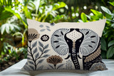 Issa Elephant Reversible Indoor/Outdoor Lumbar Pillow