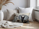 Issa Elephant Reversible Indoor/Outdoor Lumbar Pillow in Gray - Size 25x18