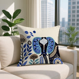 Issa Elephant Reversible Indoor/Outdoor Lumbar Pillow