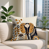 Issa Elephant Reversible Indoor/Outdoor Lumbar Pillow