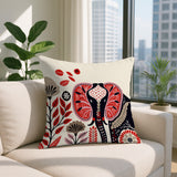 Issa Elephant Reversible Indoor/Outdoor Lumbar Pillow