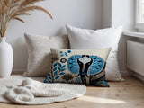 Issa Elephant Reversible Indoor/Outdoor Lumbar Pillow in Turquoise - Size 25x18