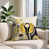 Issa Elephant Reversible Indoor/Outdoor Lumbar Pillow