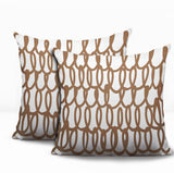 Iva Scribbles 2 Sets Indoor/Outdoor Reversible Square Pillow