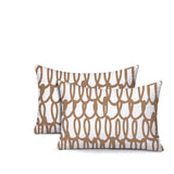 Iva Scribbles 2 Sets Indoor/Outdoor Reversible Rectangular Pillow