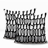 Iva Scribbles 2 Sets Indoor/Outdoor Reversible Square Pillow