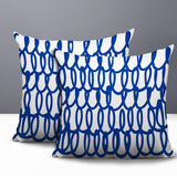 Iva Scribbles 2 Sets Indoor/Outdoor Reversible Square Pillow