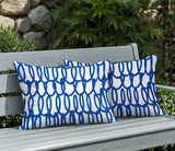 Iva Scribbles 2 Sets Indoor/Outdoor Reversible Rectangular Pillow