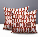Iva Scribbles 2 Sets Indoor/Outdoor Reversible Square Pillow