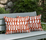 Iva Scribbles 2 Sets Indoor/Outdoor Reversible Rectangular Pillow