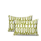 Iva Scribbles 2 Sets Indoor/Outdoor Reversible Rectangular Pillow