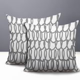 Iva Scribbles 2 Sets Indoor/Outdoor Reversible Square Pillow