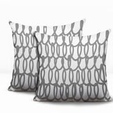 Iva Scribbles 2 Sets Indoor/Outdoor Reversible Square Pillow