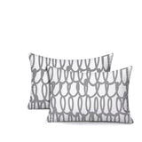 Iva Scribbles 2 Sets Indoor/Outdoor Reversible Rectangular Pillow