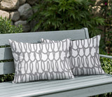 Iva Scribbles 2 Sets Indoor/Outdoor Reversible Rectangular Pillow