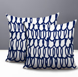 Iva Scribbles 2 Sets Indoor/Outdoor Reversible Square Pillow