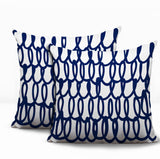 Iva Scribbles 2 Sets Indoor/Outdoor Reversible Square Pillow