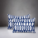 Iva Scribbles 2 Sets Indoor/Outdoor Reversible Rectangular Pillow