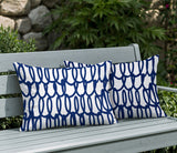 Iva Scribbles 2 Sets Indoor/Outdoor Reversible Rectangular Pillow